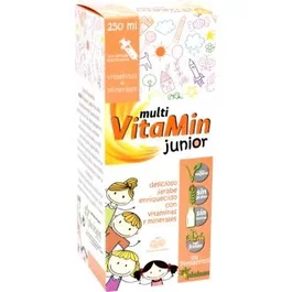 PINISAN Multi Vitamin Junior Jarabe 250ml con Vitaminas y Minerales para el Desarrollo Infantil y Sistema Inmunitario - Sabor Frutas del Bosque, Vegano