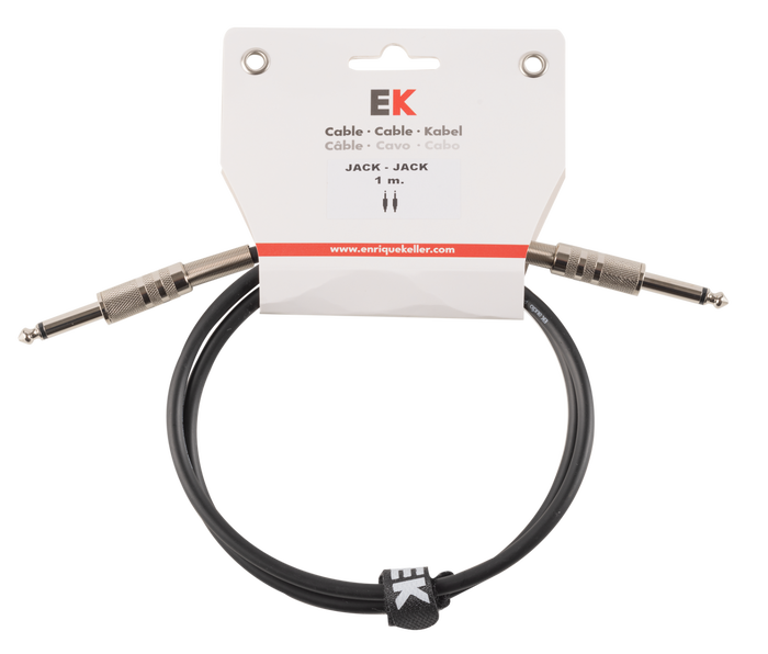 Cable Ek Audio Jack-Jack Rectos para Guitarra 1 m Cable Ek Audio Jack-Jack Rectos para Guitarra 1 m