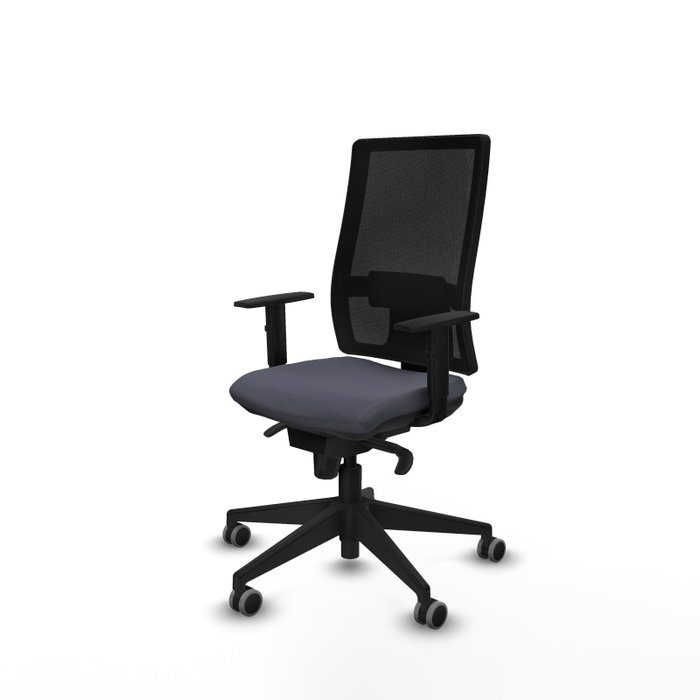 PIQUERAS Y CRESPO Silla de oficina Horna con mecanismo Sincro, Gris oscuro y Negro PIQUERAS Y CRESPO Silla de oficina Horna con mecanismo Sincro, Gris oscuro y Negro