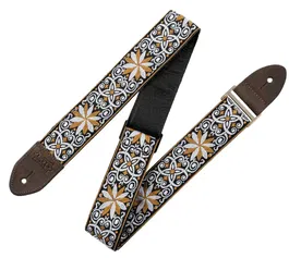 Levy's Correa Hootenanny Series Vintage 2" - Amarillo Y Blanco