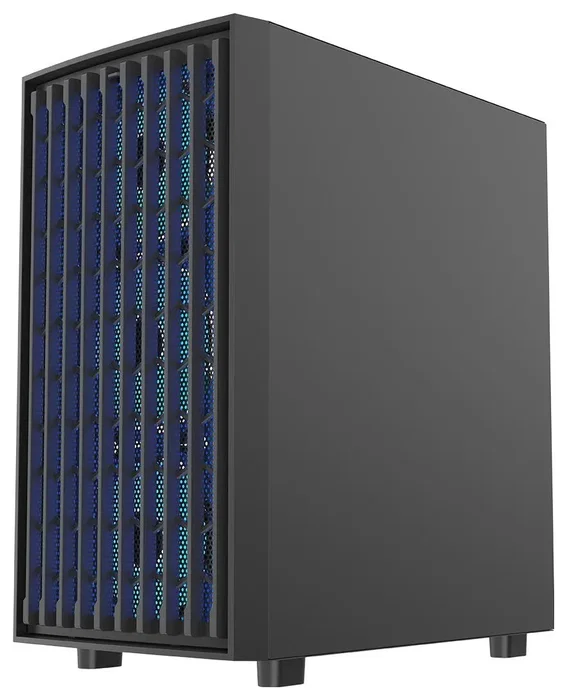 Modecom Breeze ARGB Flow, chasis torre media ATX, cristal templado, 4 ventiladores ARGB 140 mm, negro