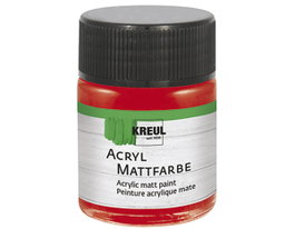 Kreul Pintura acrílica mate rojo brillante 50ml