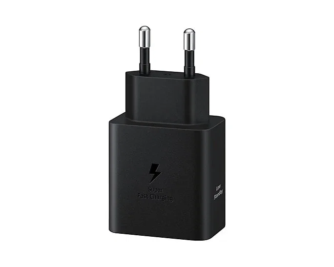 Samsung EP-T4511 Cargador rápido USB-C 45W para smartphone y tablet, Super Fast Charging 2.0, compatible con Galaxy S24, Note, Z Fold, Tab S7, color negro