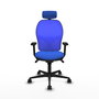 PIQUERAS Y CRESPO Silla de oficina Jorquera Azul con Mecanismo Sincro