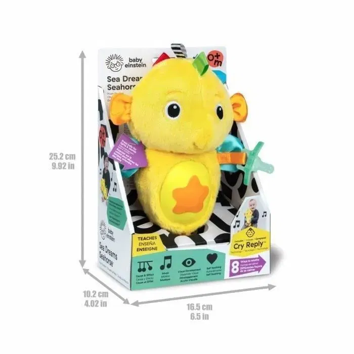 Baby Einstein BAB0074451174009 Caballito de Mar Amarillo Luz de Noche para Bebé Musical Luminoso Sonidos para Calmar al Bebé Baby Einstein BAB0074451174009 Caballito de Mar Amarillo Luz de Noche para Bebé Musical Luminoso Sonidos para Calmar al Bebé