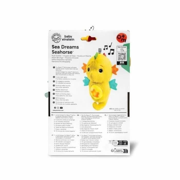 Baby Einstein BAB0074451174009 Caballito de Mar Amarillo Luz de Noche para Bebé Musical Luminoso Sonidos para Calmar al Bebé Baby Einstein BAB0074451174009 Caballito de Mar Amarillo Luz de Noche para Bebé Musical Luminoso Sonidos para Calmar al Bebé