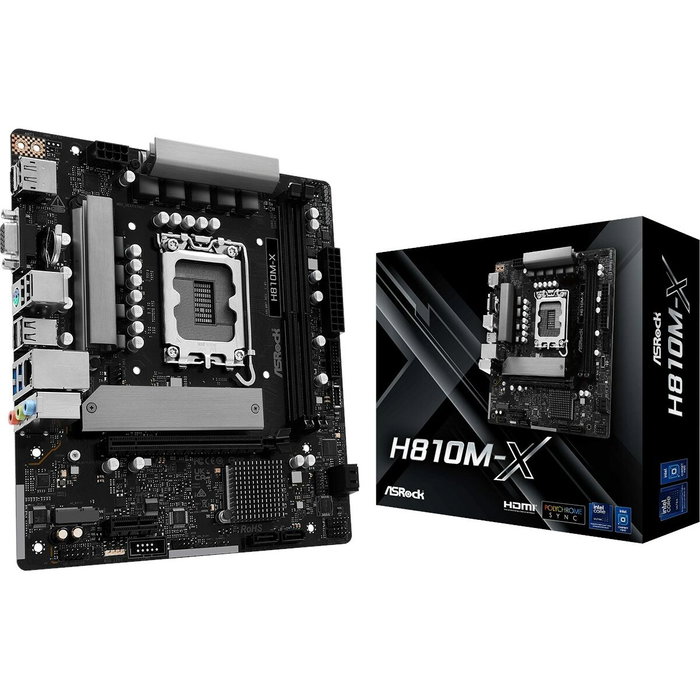 Asrock H810M-X micro ATX Intel H810 LGA 1851 DDR5