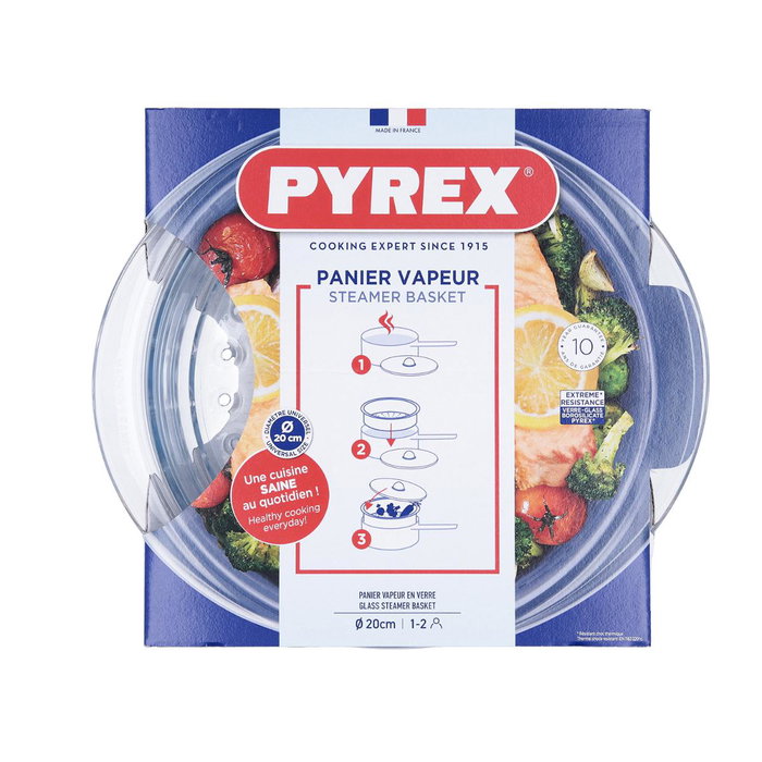 Cesta Vapor Boro Steam & Care Pyrex® 26x23x8 cm