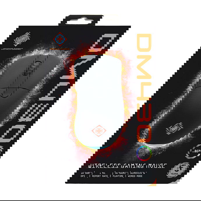 Deltaco Gaming DM430 Ratón Inalámbrico USB Tipo A, 16000 DPI, 1 ms, RGB Negro Deltaco Gaming DM430 Ratón Inalámbrico USB Tipo A, 16000 DPI, 1 ms, RGB Negro