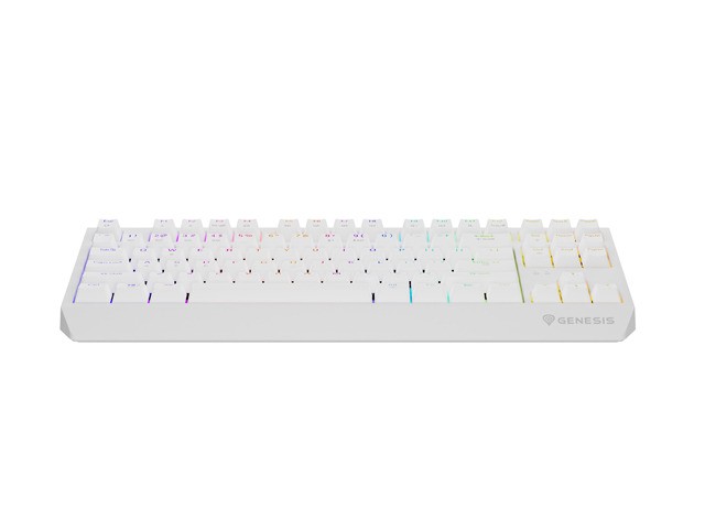 Genesis Thor 230 TKL Wireless Blanco RGB Outemu Teclado Mecánico sin Cables Layout Polaco