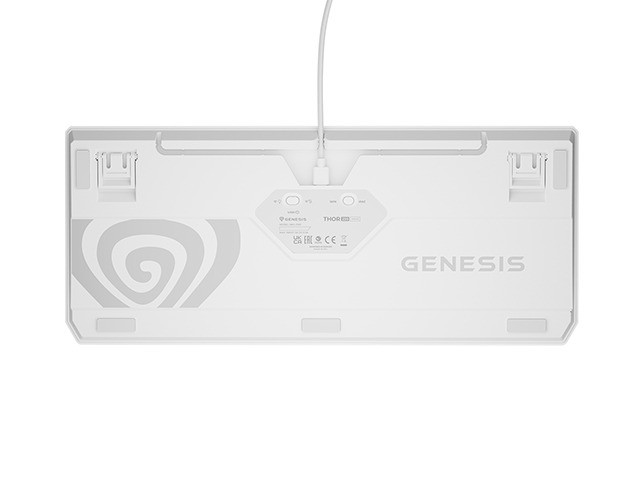 Genesis Thor 230 TKL Wireless Blanco RGB Outemu Teclado Mecánico sin Cables Layout Polaco
