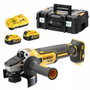 Dewalt Amoladora mini brushless XR 18V 125 mm con 2 baterías 5Ah y maletín TSTAK II