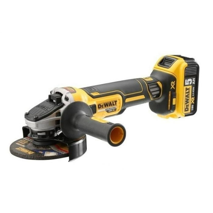 Dewalt Amoladora mini brushless XR 18V 125 mm con 2 baterías 5Ah y maletín TSTAK II