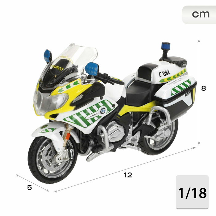 BURAGO Moto Guardia Civil BMW R 1200 Metal Escala 1:18