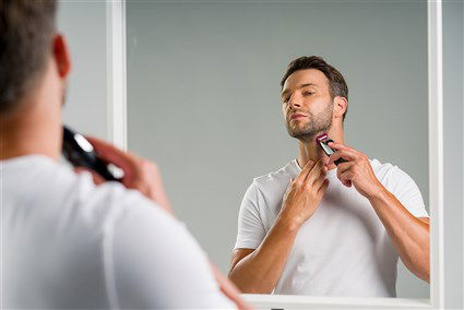 Wahl 09893-0443 Cortapelos para Barba, Batería de Litio 240 min, 8 Peines Guía, Carga Rápida, 1.5-13mm, Cuchillas de Precisión