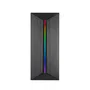 Mars Gaming MC-Blaze Caja Gaming PC Midi Tower Negro con Tira LED Frontal y Ventana Lateral, Compatible con Placas ATX, Micro-ATX, Mini-ITX