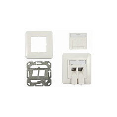 Synergy21 Soporte de módulo para 2xTP-Modul, Blanco puro, Synergy 21