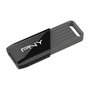 PNY Attach X USB 3.2 Gen 1 64 GB Memoria USB Negro de Alta Velocidad, 130 MB/s, Deslizable con Llavero, Compatible Plug and Play