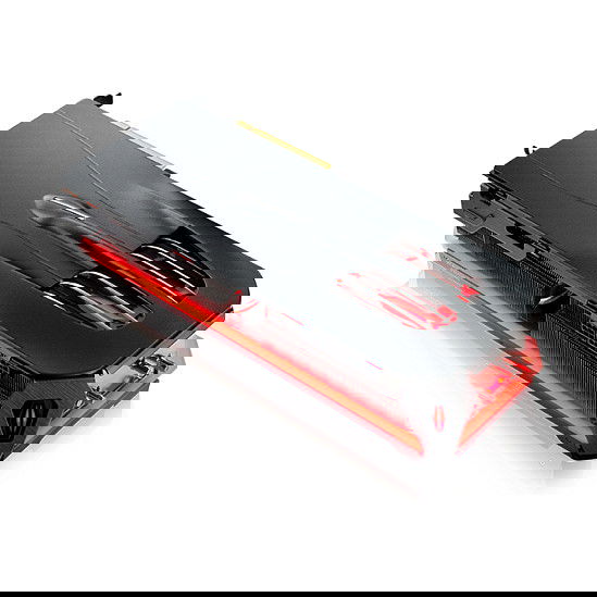 PowerColor Carcasa Trasera para Red Devil RX 7900 Roja Plástico Negro 322,4 mm x 119,2 mm