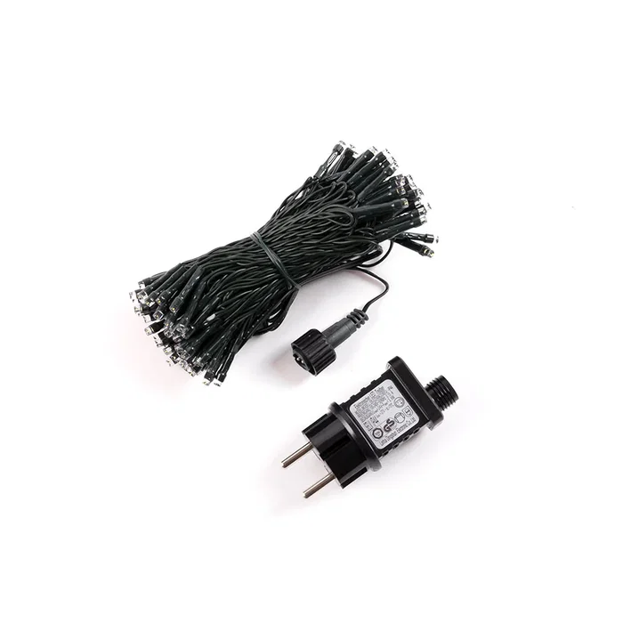 HO Guirnalda LED Exterior 10M HO-XMAS-070-IP65-10M-WW, 8 Modos, Blanco Cálido, Impermeable IP65