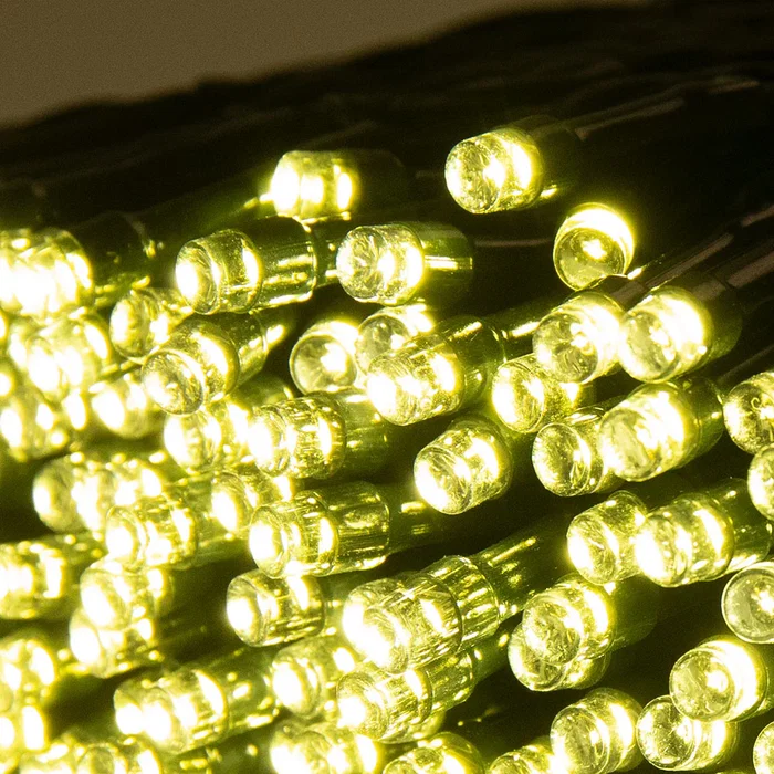 HO Guirnalda LED Exterior 10M HO-XMAS-070-IP65-10M-WW, 8 Modos, Blanco Cálido, Impermeable IP65