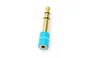 Vention VAB-S01-L Adaptador de Audio Jack 6.5 mm (6.35) Macho a 3.5 mm Hembra, Chapado en Oro, Color Azul