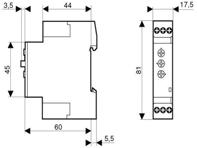 CROUZET MUR Relé de tiempo SPDT 250VAC/8A 24÷240VAC