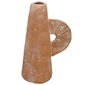 DKD Home Decor Jarrón de Terracota con Asa y Acabado Artesanal
