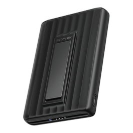 EcoFlow RAPID Mag 10K Powerbank 10000mAh Batería Externa con Carga Inalámbrica Qi2 15W y USB-C, Negro Slim X-Cooling, 30W