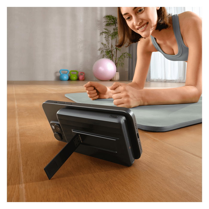 EcoFlow RAPID Mag 10K Powerbank 10000mAh Batería Externa con Carga Inalámbrica Qi2 15W y USB-C, Negro Slim X-Cooling, 30W