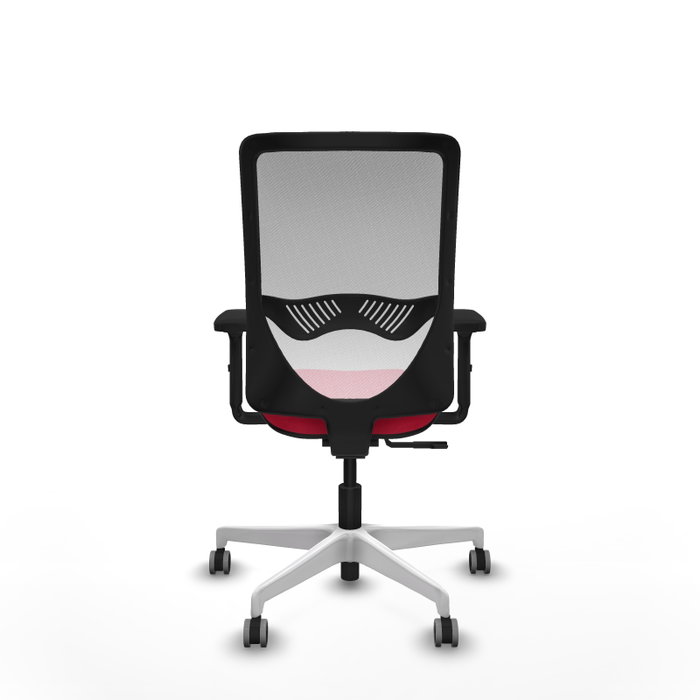 PIQUERAS Y CRESPO Silla de oficina Zulema con mecanismo Sincro, Rojo y Blanco PIQUERAS Y CRESPO Silla de oficina Zulema con mecanismo Sincro, Rojo y Blanco