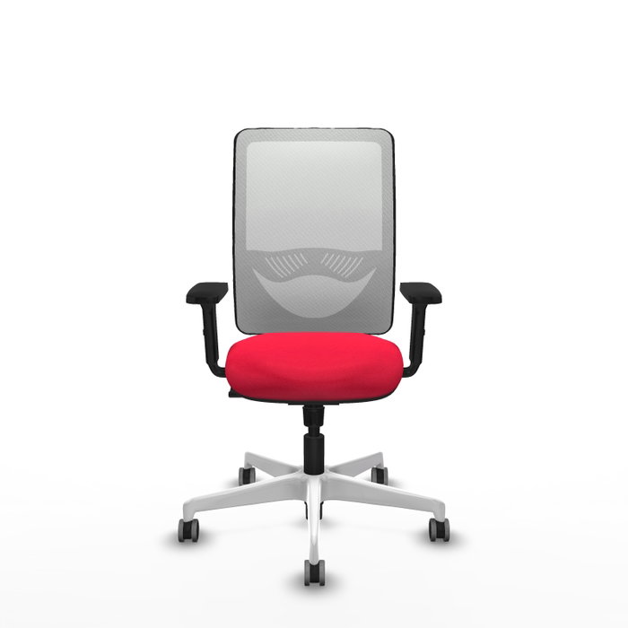 PIQUERAS Y CRESPO Silla de oficina Zulema con mecanismo Sincro, Rojo y Blanco PIQUERAS Y CRESPO Silla de oficina Zulema con mecanismo Sincro, Rojo y Blanco
