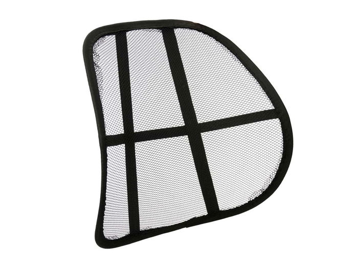 Arte Regal Soporte Lumbares Silla Negro Acero Poliester 41x15x39 cm (Set de 12)