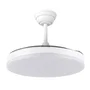 Marele Ventilador de Techo con Luz LED 48W 5040lm DC 6 Velocidades 3 Aspas, Función Verano/Invierno y Temporizador, Flujo de Aire 5730 m³/h, Blanco, con Mando a Distancia