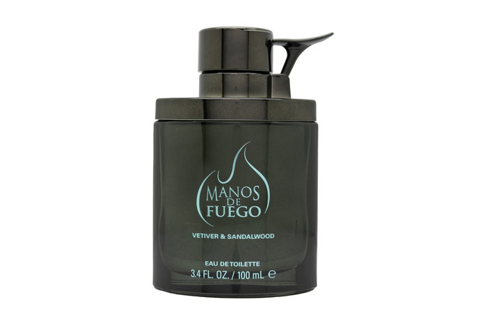 Manos De Fuego Vetiver & Sandalwood Eau de Toilette 100ml Spray Manos De Fuego Vetiver & Sandalwood Eau de Toilette 100ml Spray