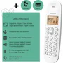 Logicom Teléfono Fijo Inalámbrico DECT ILOA 155T SOLO Blanco con Contestador Automático