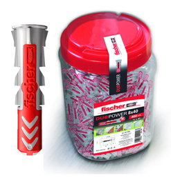 FISCHER DUOPOWER 10X50 200 UDES Anclajes de taco de expansión