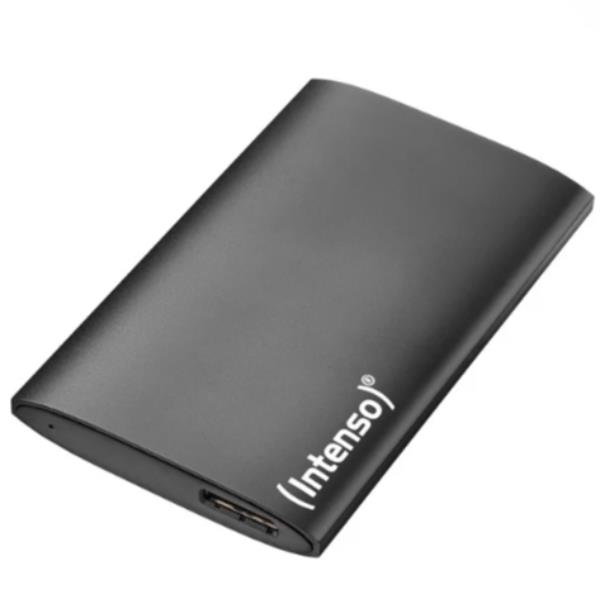 Intenso Premium SSD Externo 500 GB, Almacenamiento Rápido USB 3.2, Hasta 500 MB/s, Negro, Portátil y Compacto, Compatible con Windows y Mac, Modelo 4"