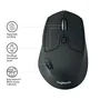 Logitech M720 Triathlon Ratón inalámbrico Bluetooth/RF para oficina, conexión múltiple para 3 ordenadores, óptico 1000 DPI, color negro, mano derecha, referencia 910-004791