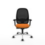 PIQUERAS Y CRESPO Silla de oficina Cilanco Naranja y Negro