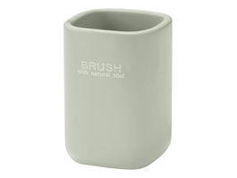 Berilo Portacepillos Liso Menta Verde 7.5x7.5x11 cm Poliresina (Set de 12)