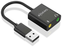 Aisens Conversor USB-A a Audio 48KHz Negro