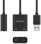 Aisens Conversor USB-A a Audio 48KHz Negro