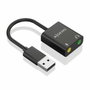 Aisens Conversor USB-A a Audio 48KHz Negro