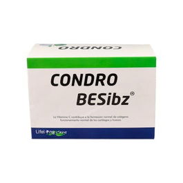 LIFELONG CARE Condro-Besibz 30 Sobres - Colágeno Marino, Glucosamina, Condroitina, Vitamina C para Cartílagos y Huesos