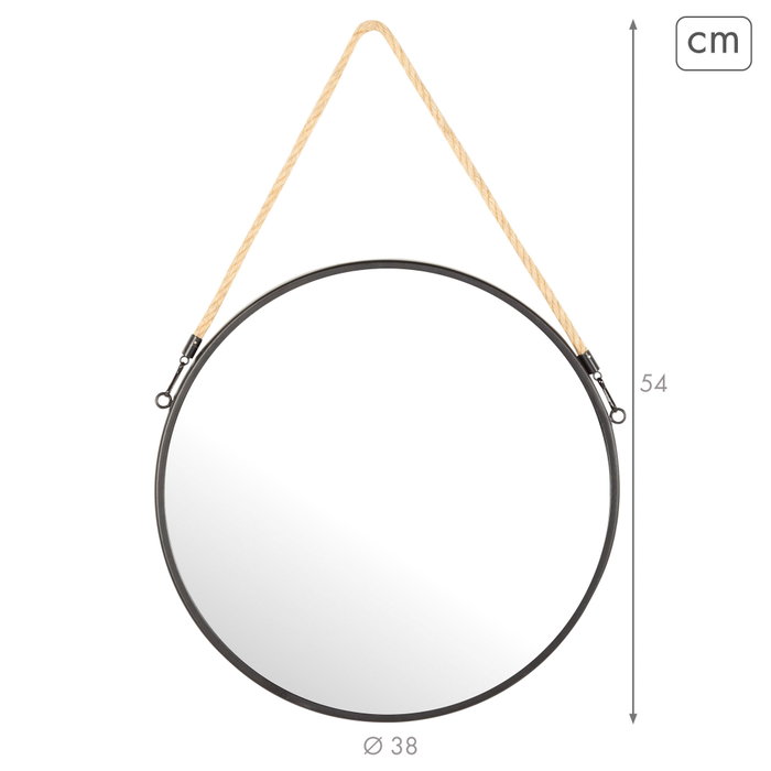 MAX HOME Espejo de Pared de Metal