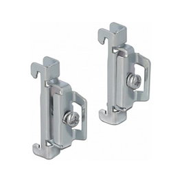 DeLOCK 66231 Endhalter para Riel Din, Acero Inoxidable, 15 x 45 x 10 mm, Incluye 4 Piezas