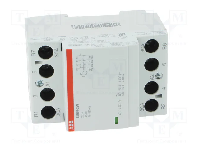 ABB ESB 4-polar de instalación 63A 230VAC/230VDC