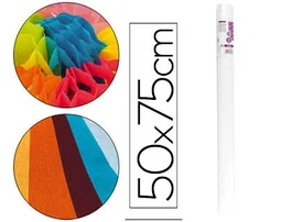 Liderpapel Papel seda blanco 17g/m2 rollo de 24 hojas 50x75cm