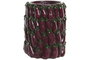 DKD Home Decor Jarrón Magnesia Berengena Morado 25x25x31 cm